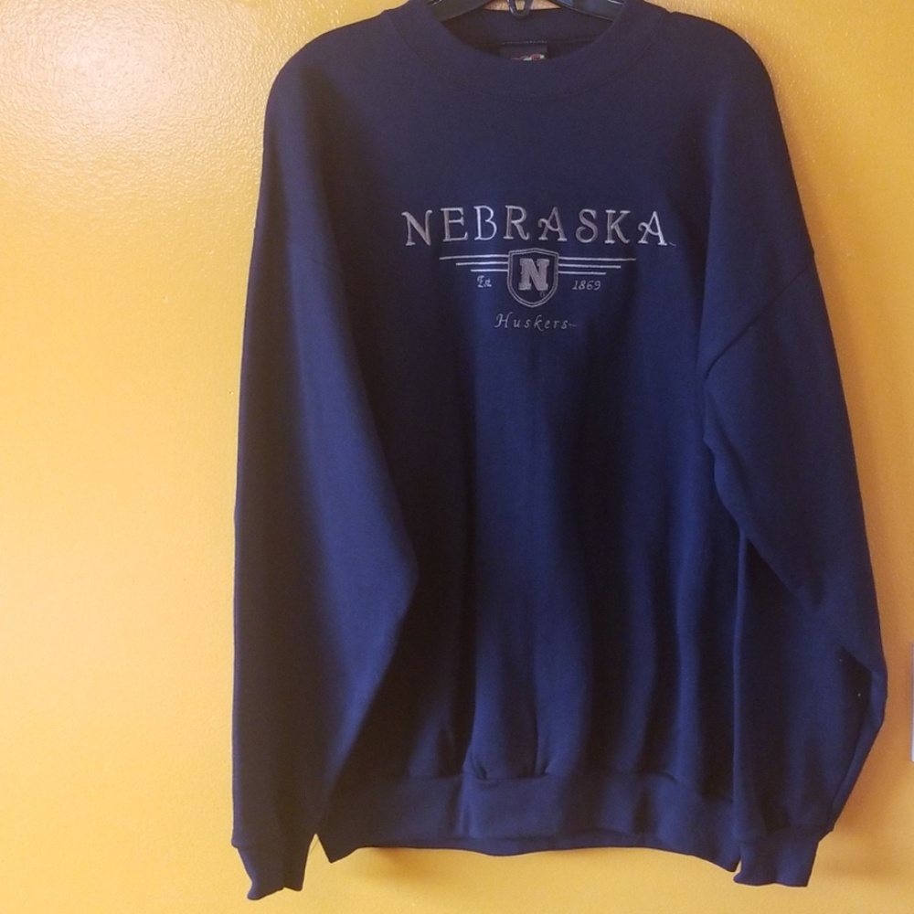 Nebraska Cornhusker Black & Gold Sweater Large